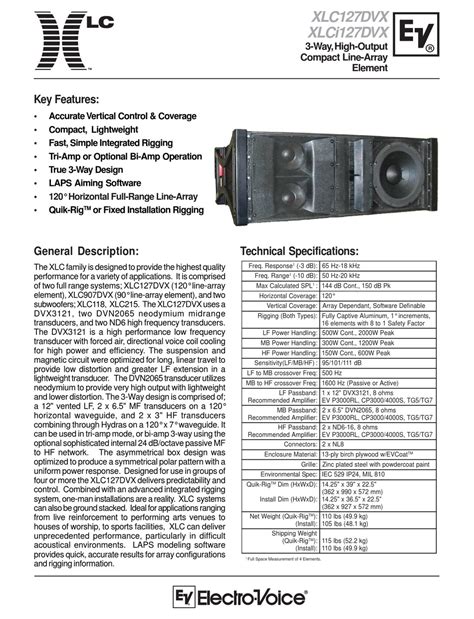 Electro-Voice 637S Manual pdf manual